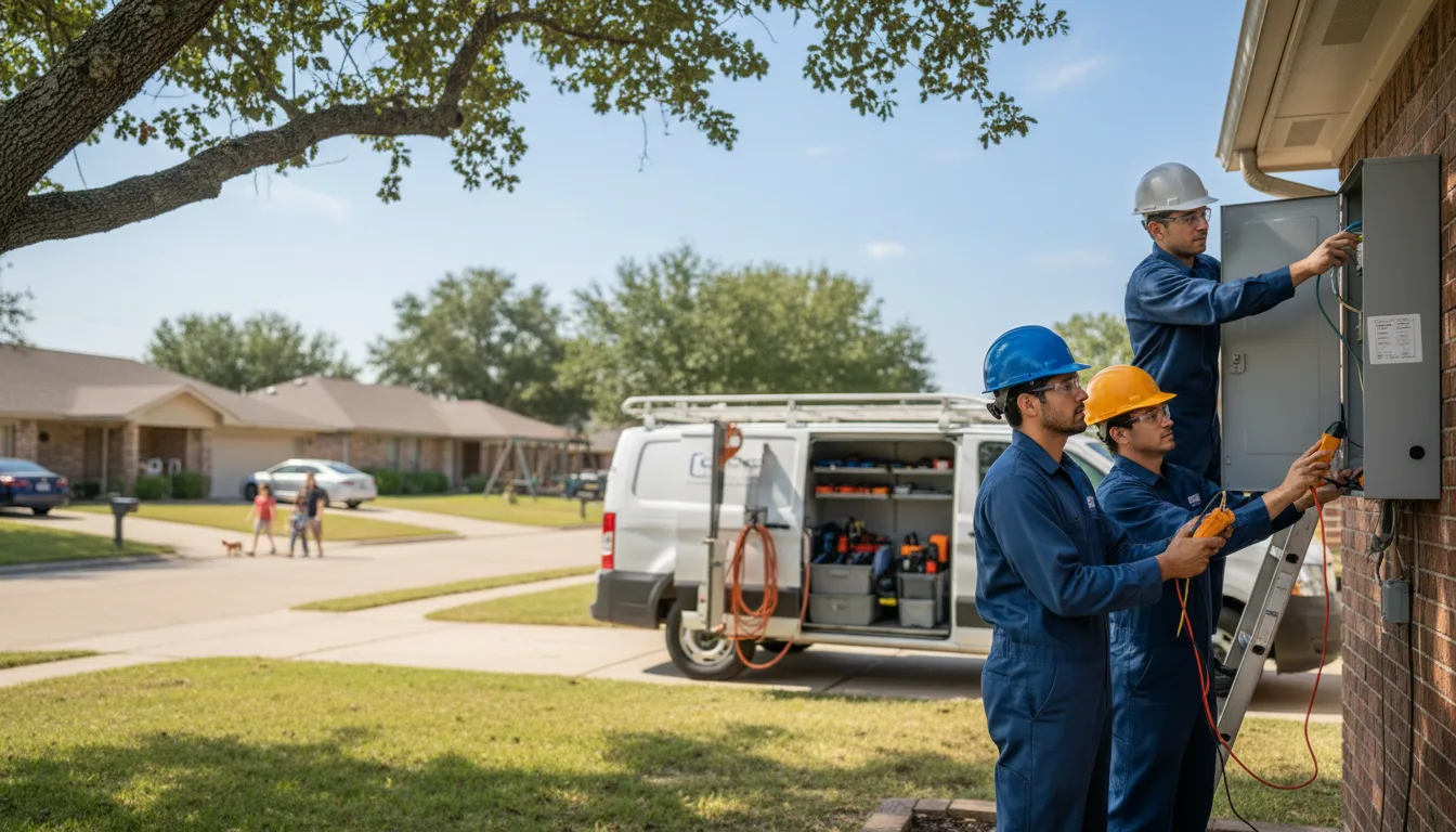 Certified electrician providing emergency electrical services in Long Branch, TX